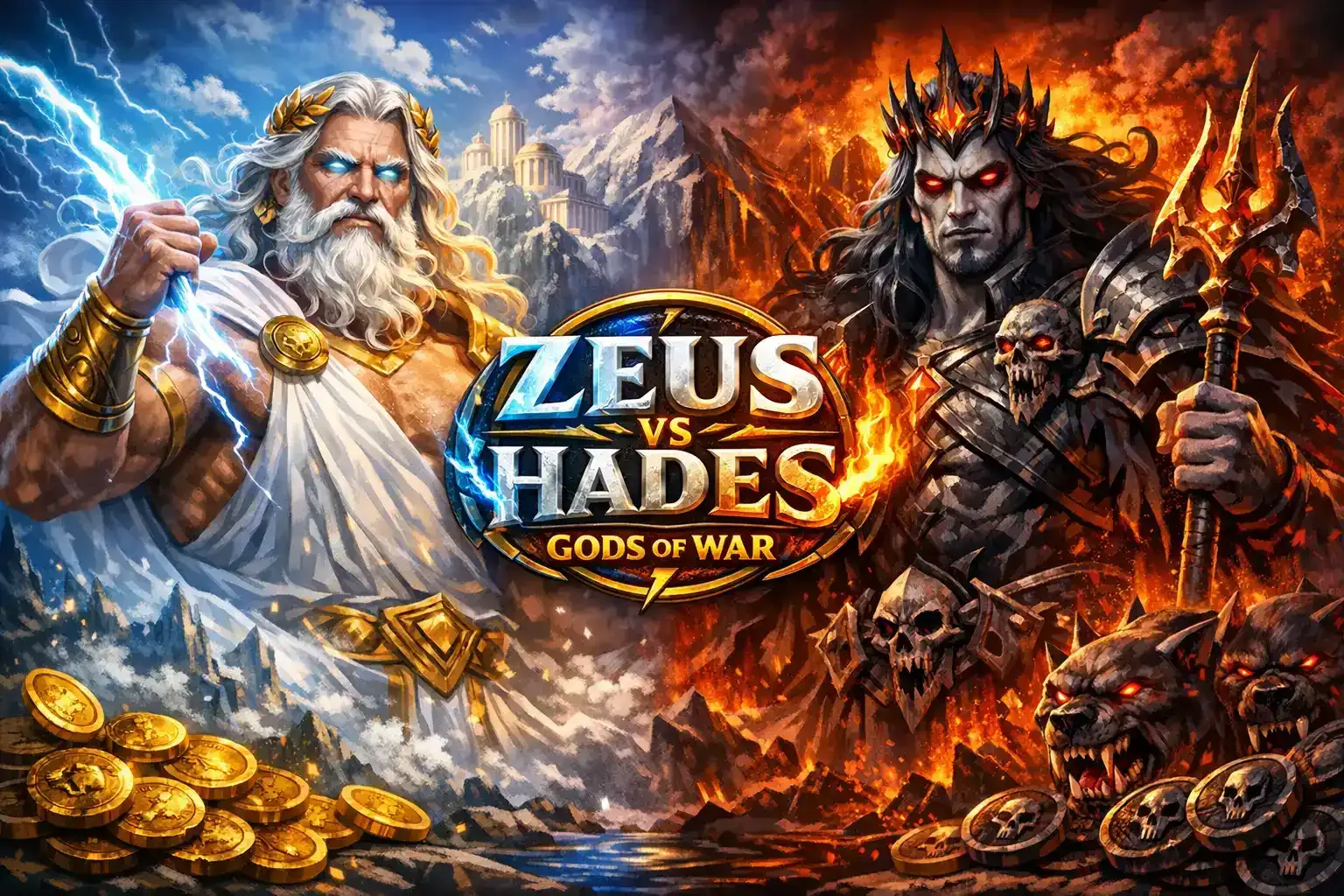 Zeus vs Hades Gods of War